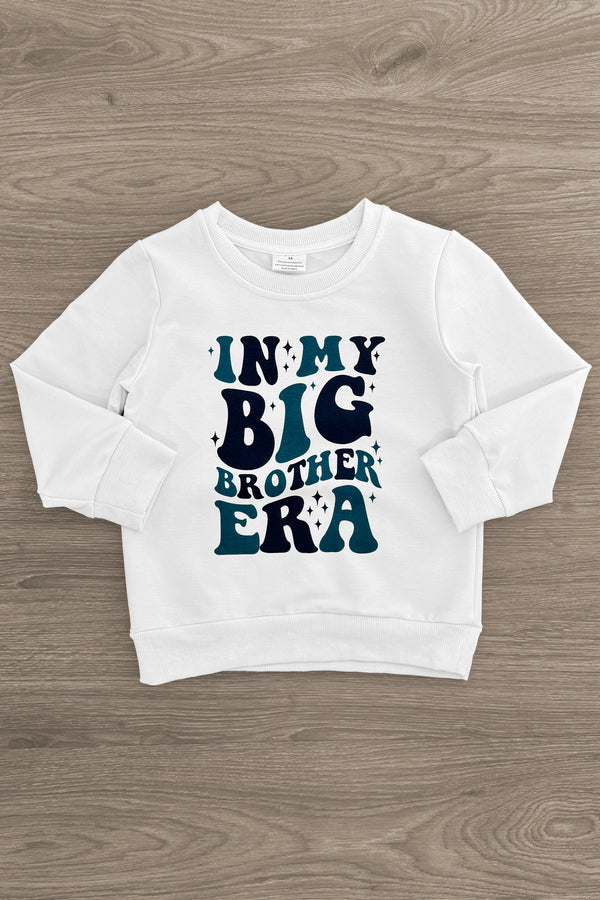 "In My Big Sister Or Brother Era" Long Sleeve Top | Sparkle in Pink