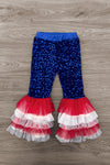 "Stars & Stripes" Sequin Bell Bottom Set | Sparkle in Pink