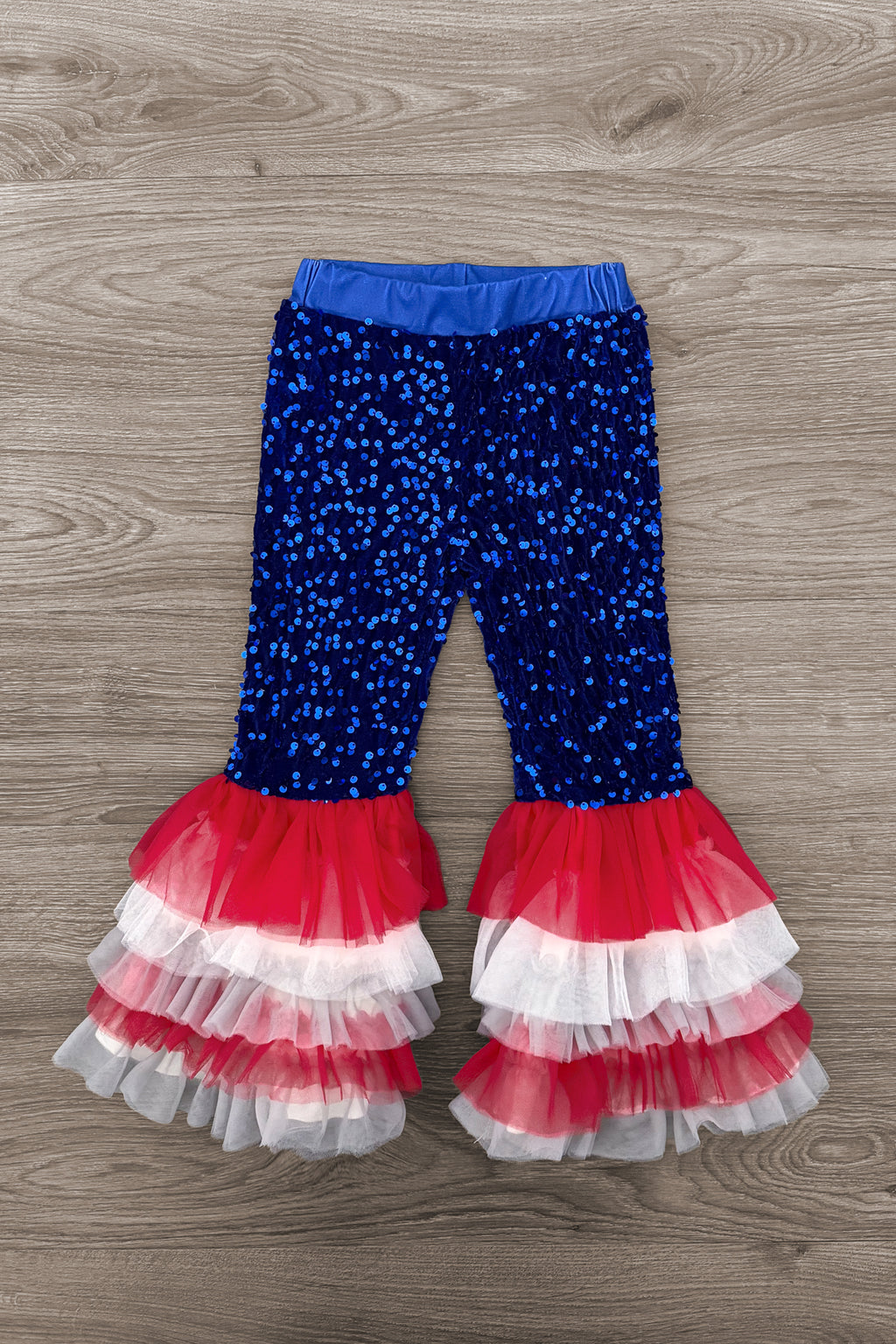 "Stars & Stripes" Sequin Bell Bottom Set | Sparkle in Pink