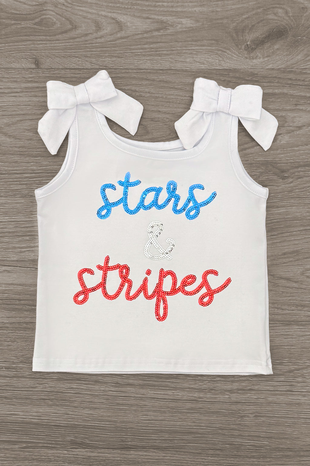 "Stars & Stripes" Sequin Bell Bottom Set | Sparkle in Pink