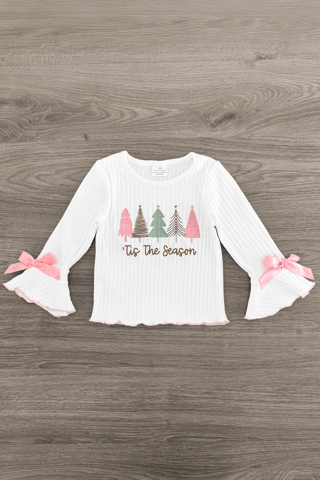 "Tis The Season" Pink Flare Pant Set | Sparkle in Pink