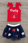 "Party In The USA" Skirt Set | Sparkle in Pink