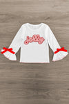 "Jolly" Red Sequin Skirt Set | Sparkle in Pink