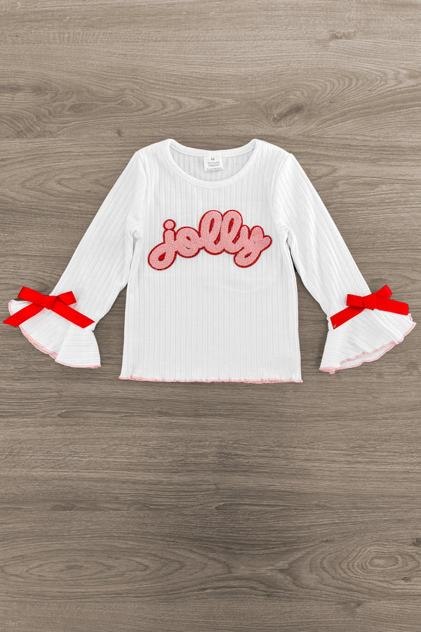 "Jolly" Red Sequin Skirt Set | Sparkle in Pink