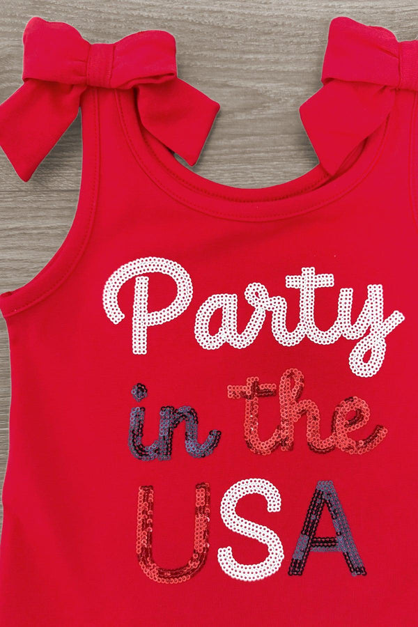 "Party In The USA" Skirt Set | Sparkle in Pink