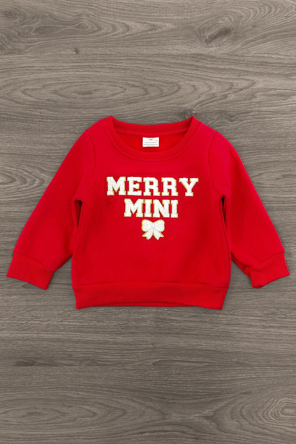 Mom & Me - "Merry Mama & Mini" Chenille Patch Top | Sparkle in Pink