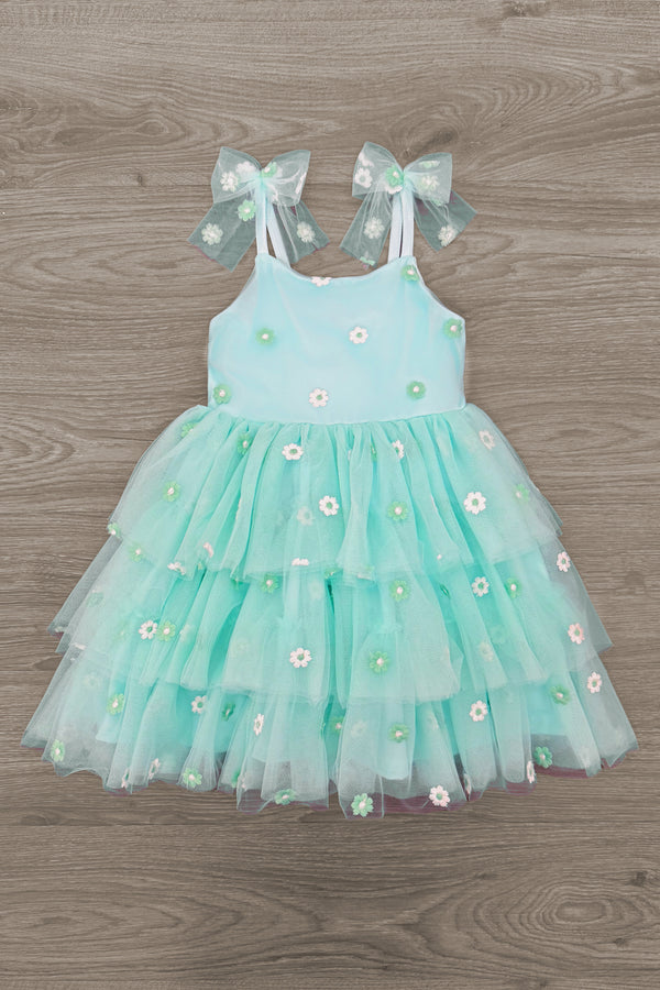 mint green dress with pink flowers Off-Shoulder Light Green Floral Casual Summer Dress Mint Green / XSmall main image 1