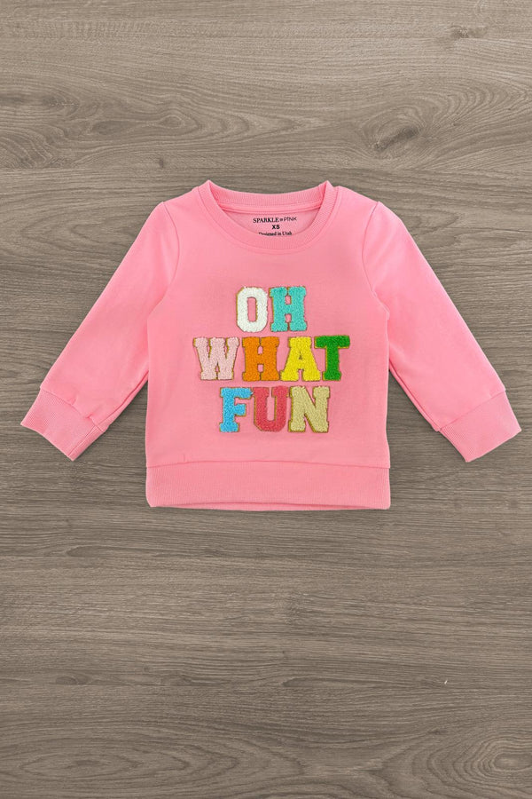 "Oh What Fun" Velvet Sequin Bell Bottom Set | Sparkle in Pink