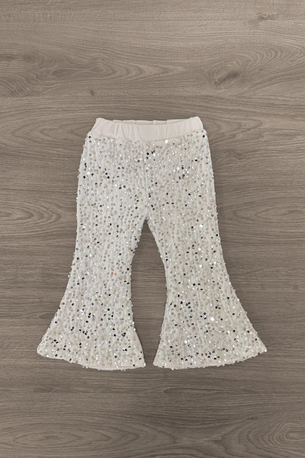 "Oh What Fun" Velvet Sequin Bell Bottom Set | Sparkle in Pink