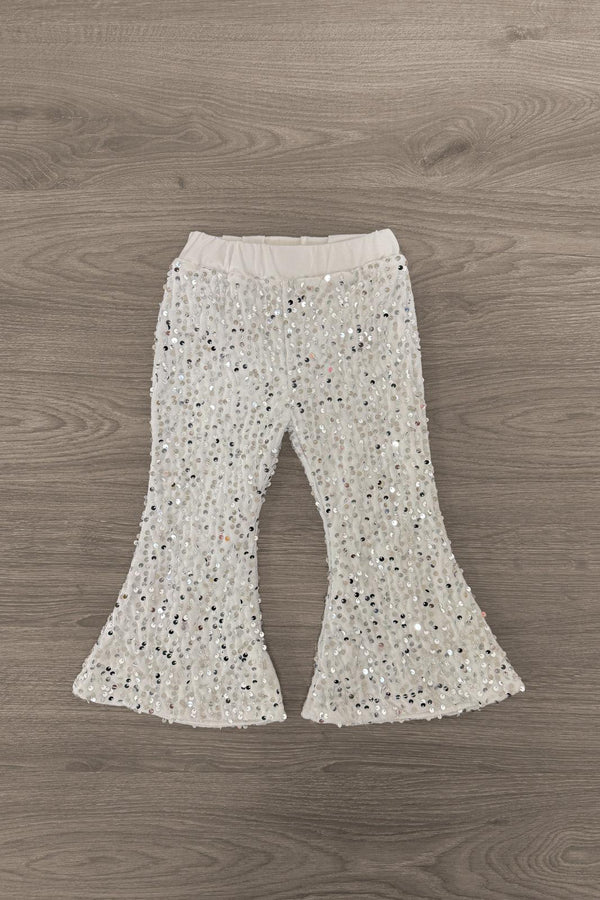 "Oh What Fun" Velvet Sequin Bell Bottom Set | Sparkle in Pink