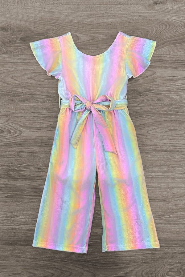 Holographic Glitter Jumpsuit | Sparkle in Pink