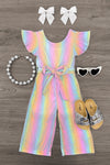 Holographic Glitter Jumpsuit | Sparkle in Pink