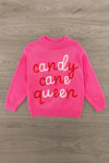 "Candy Cane Queen" Pink Sweater | Sparkle in Pink