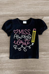 "Miss Always Write" Suede Skirt Set | Sparkle in Pink