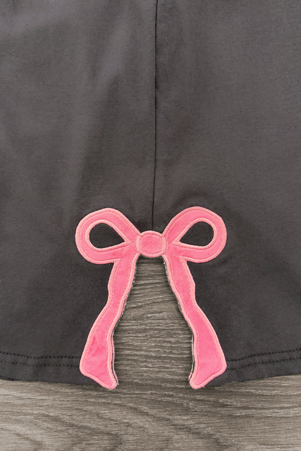 Mom & Me - "Teach & Learn" Pink Bow Top & Pant Set | Sparkle in Pink