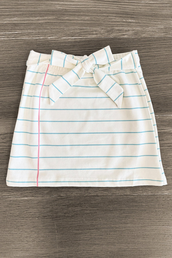 "Miss Always Write" Suede Skirt Set | Sparkle in Pink