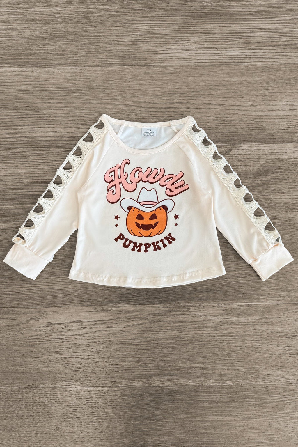 "Howdy Pumpkin" Suede Bell Bottom Set | Sparkle in Pink
