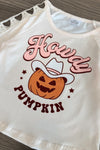 "Howdy Pumpkin" Suede Bell Bottom Set | Sparkle in Pink