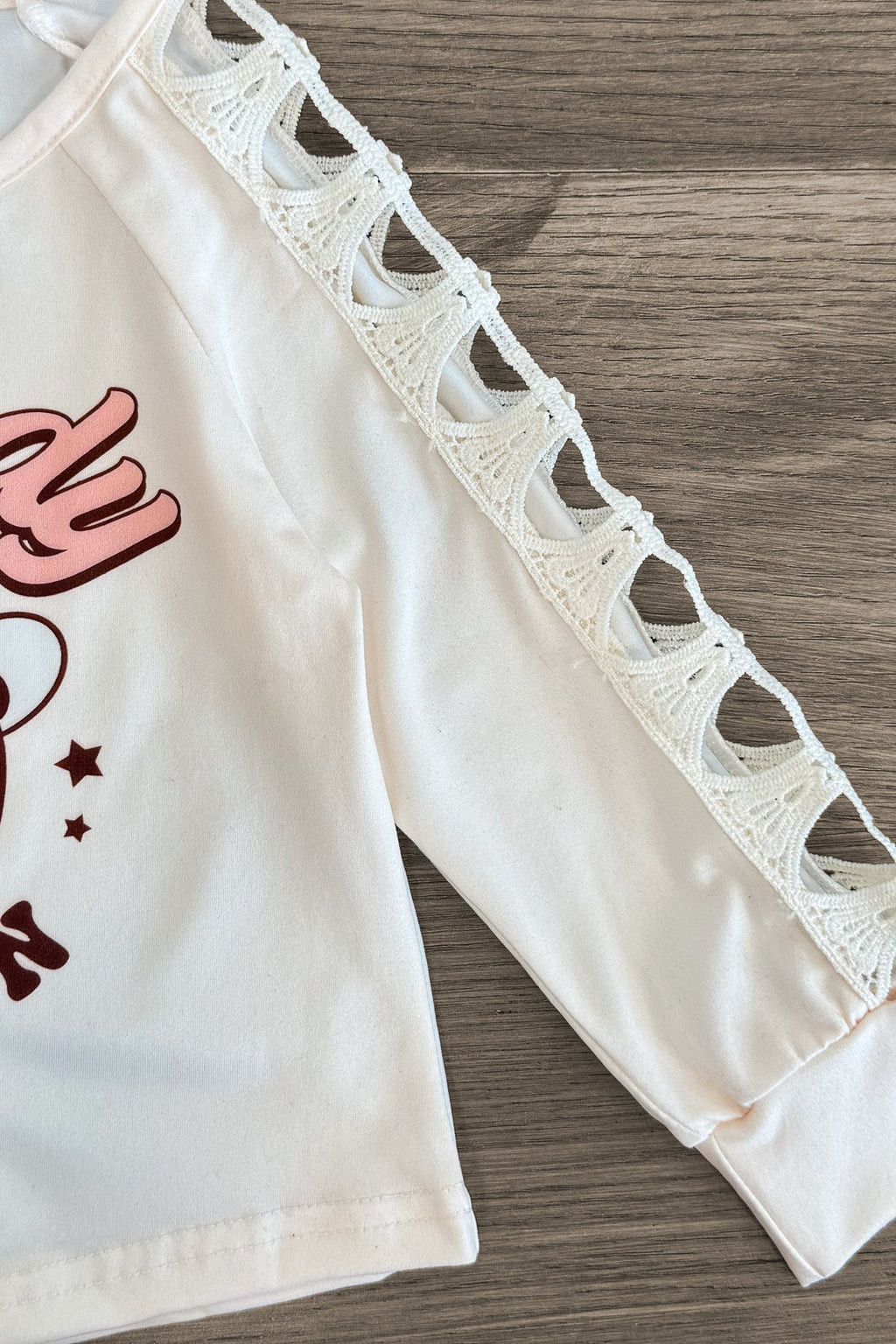"Howdy Pumpkin" Suede Bell Bottom Set | Sparkle in Pink