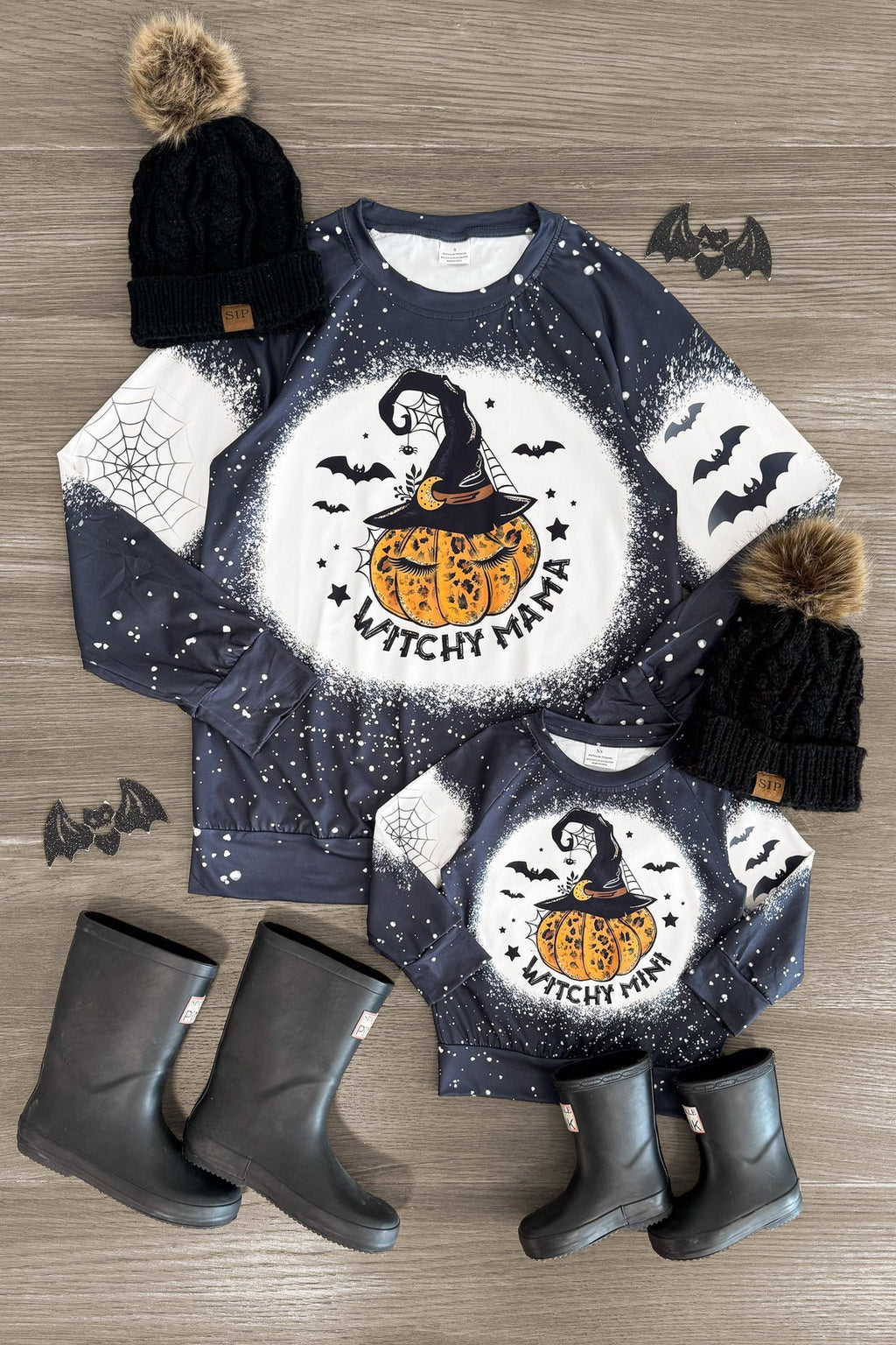 Mom & Me - "Witchy Mama & Mini" Pumpkin Top | Sparkle in Pink