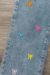 "Kind Is Cool" Denim Pant Set | Sparkle in Pink