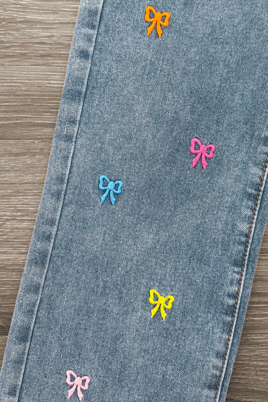 "Kind Is Cool" Denim Pant Set | Sparkle in Pink