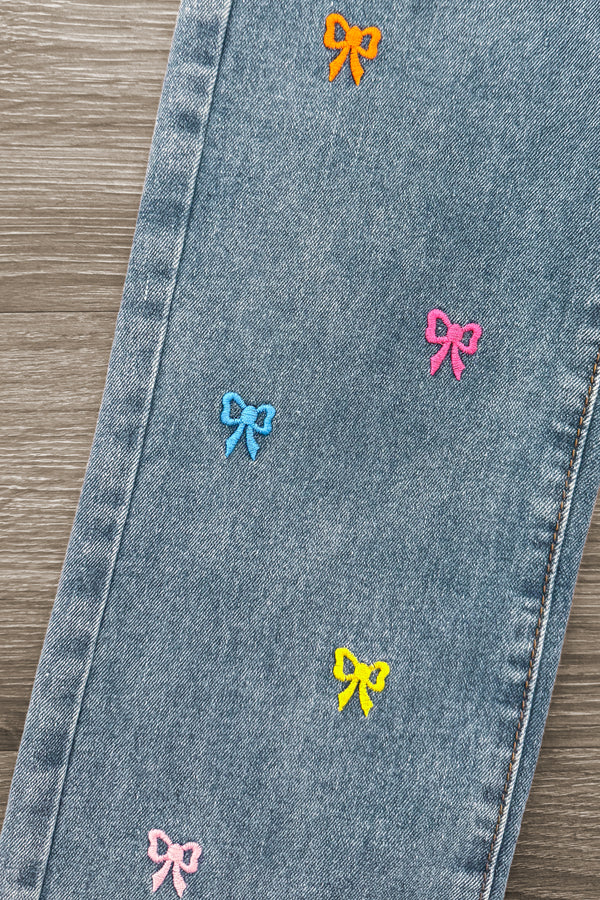 "Kind Is Cool" Denim Pant Set | Sparkle in Pink