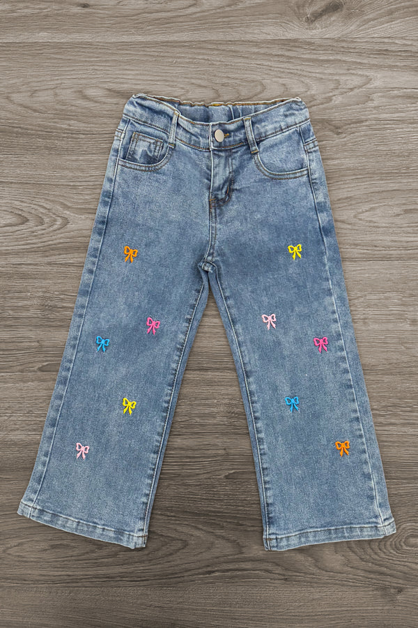 "Kind Is Cool" Denim Pant Set | Sparkle in Pink