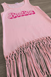 Mom & Me - "Besties" Pink Fringe Tank Top | Sparkle in Pink