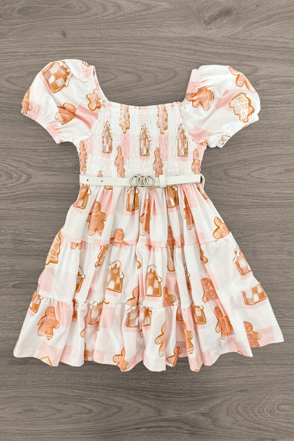 Pink Gingerbread Cookie Dress | Sparkle in Pink