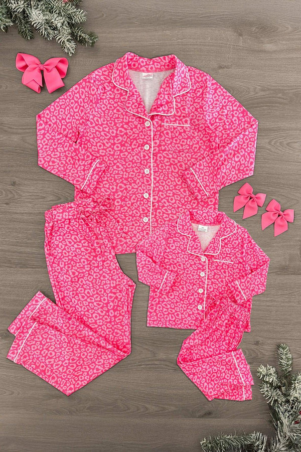 Mom & Me - Pink Cheetah Print Pajamas | Sparkle in Pink