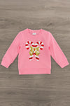 Sequin Candy Cane Skirt Set | Sparkle in Pink