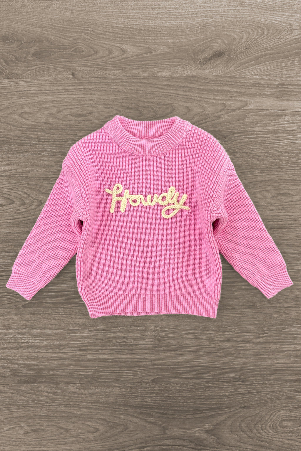 "Howdy" Pink Cowgirl Bell Bottom Set | Sparkle in Pink