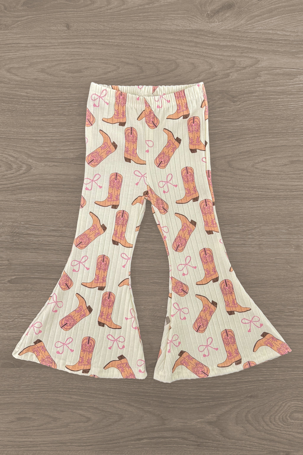 "Howdy" Pink Cowgirl Bell Bottom Set | Sparkle in Pink
