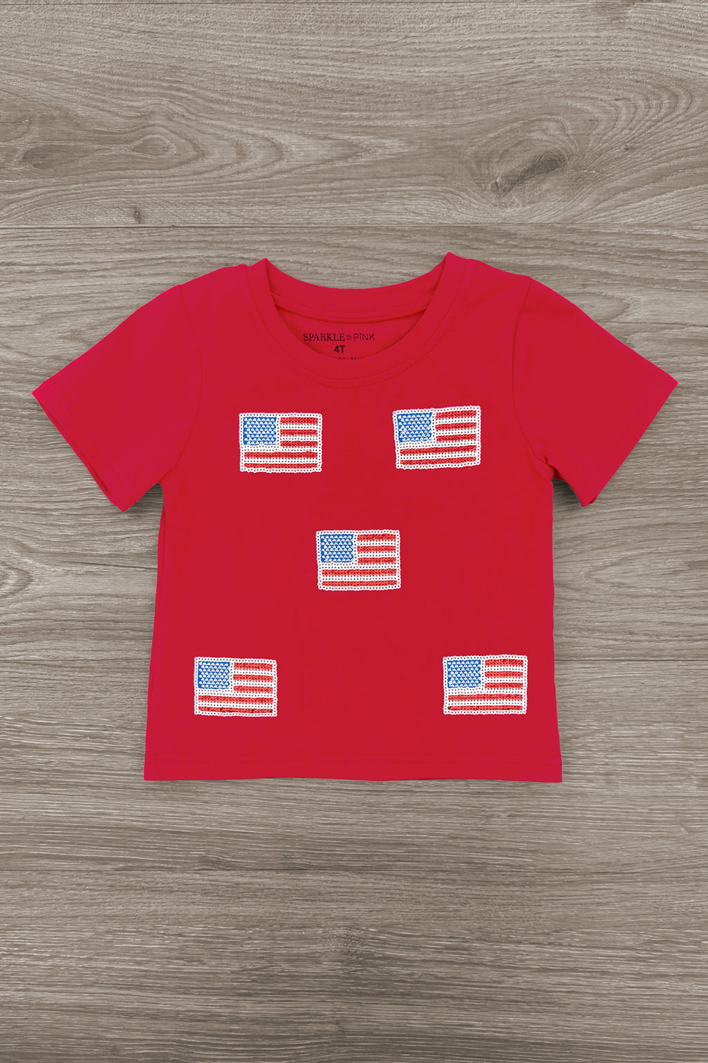 Red & White American Flag Tops