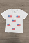 Red & White American Flag Tops