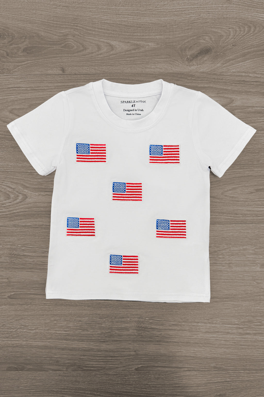 Red & White American Flag Tops