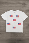Red & White American Flag Tops