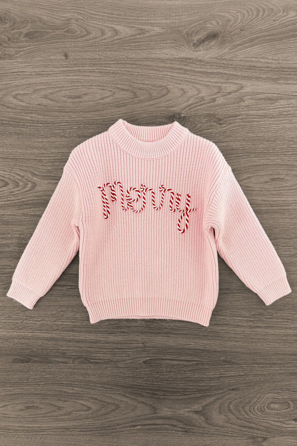 "Merry" Knit Pink Sweater Flare Pant Set | Sparkle in Pink