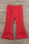 "Merry" Knit Pink Sweater Flare Pant Set | Sparkle in Pink