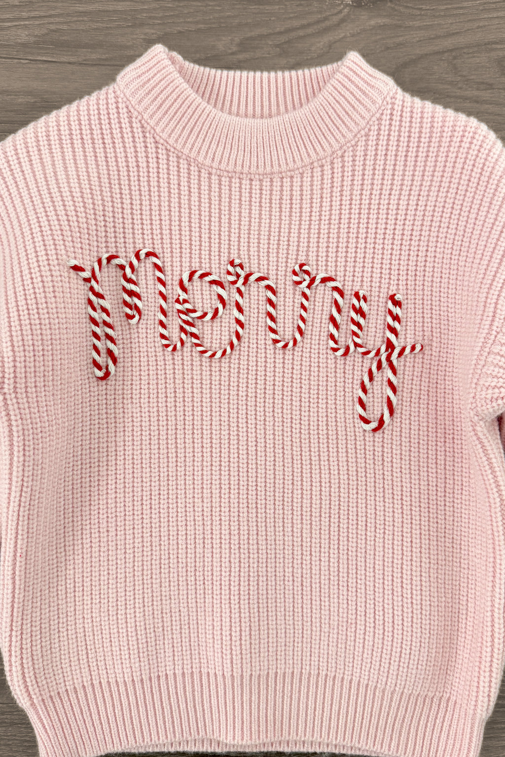 "Merry" Knit Pink Sweater Flare Pant Set | Sparkle in Pink