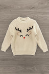Reindeer Knit Sweater - Boy or Girl | Sparkle in Pink