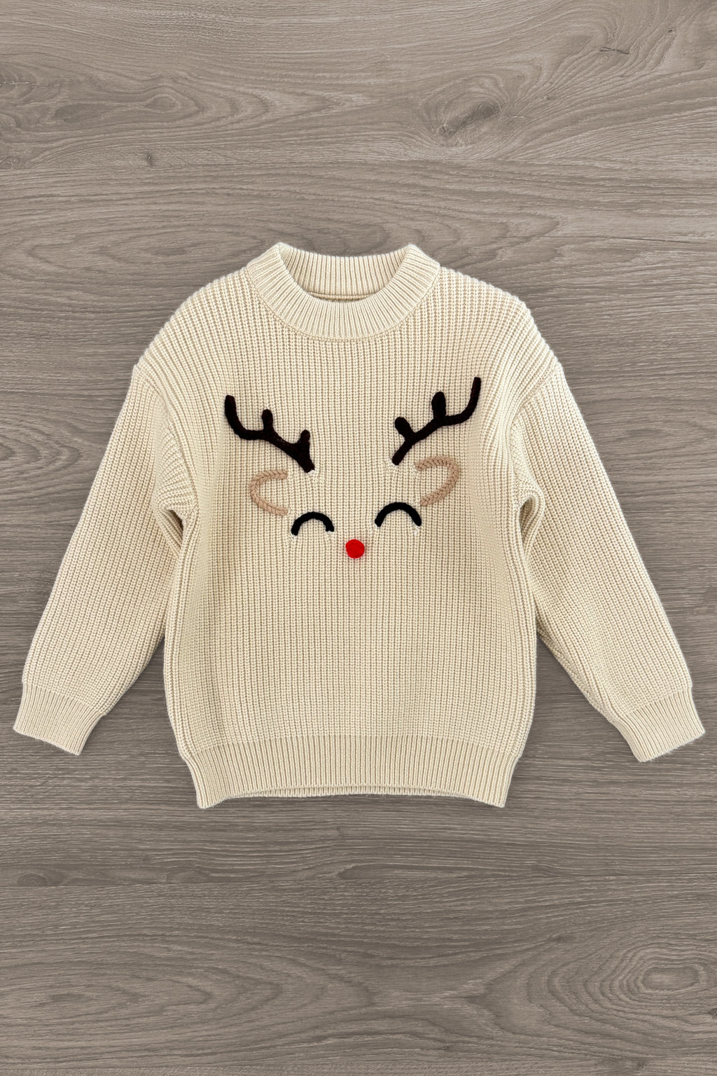 Reindeer Knit Sweater - Boy or Girl | Sparkle in Pink