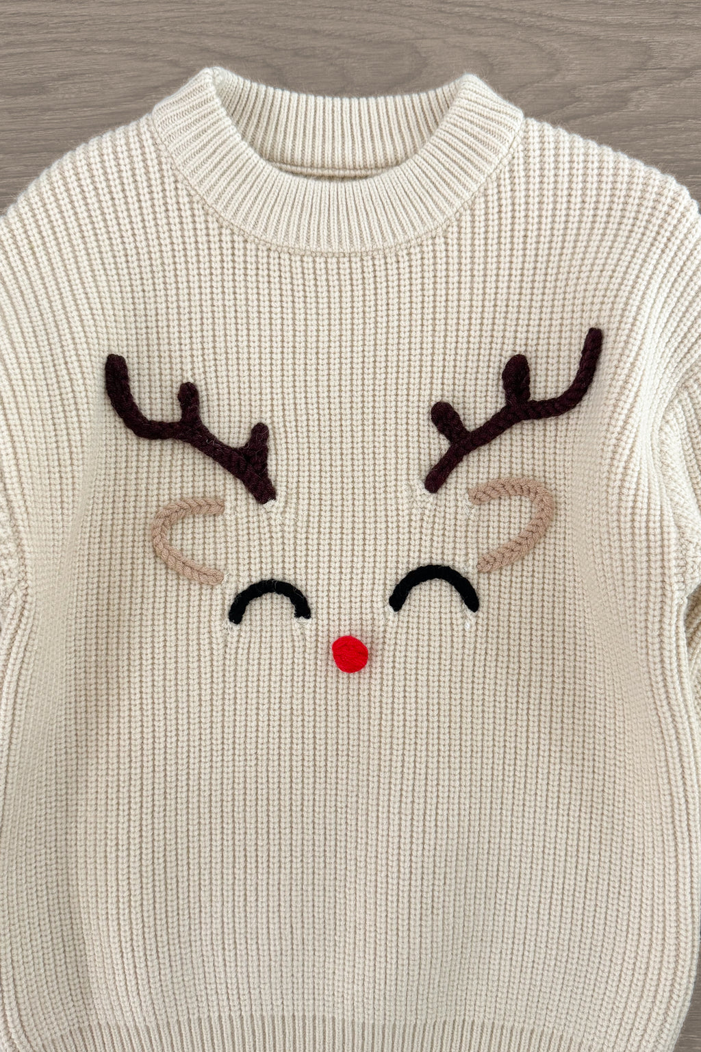Reindeer Knit Sweater - Boy or Girl | Sparkle in Pink