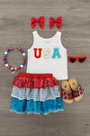Mom & Me - "USA" Top & Skirt Set | Sparkle in Pink