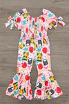 Pink School Supplies Jumpsuit | Sparkle in Pink