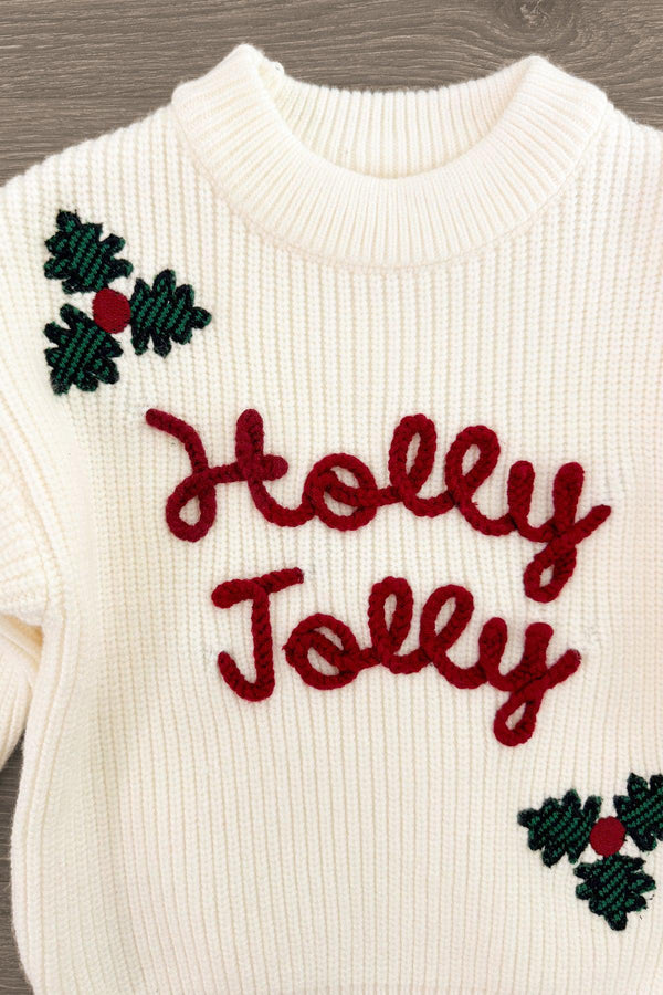 "Holly Jolly" Velvet Bell Bottom Set | Sparkle in Pink