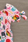 Pink School Supplies Jumpsuit | Sparkle in Pink