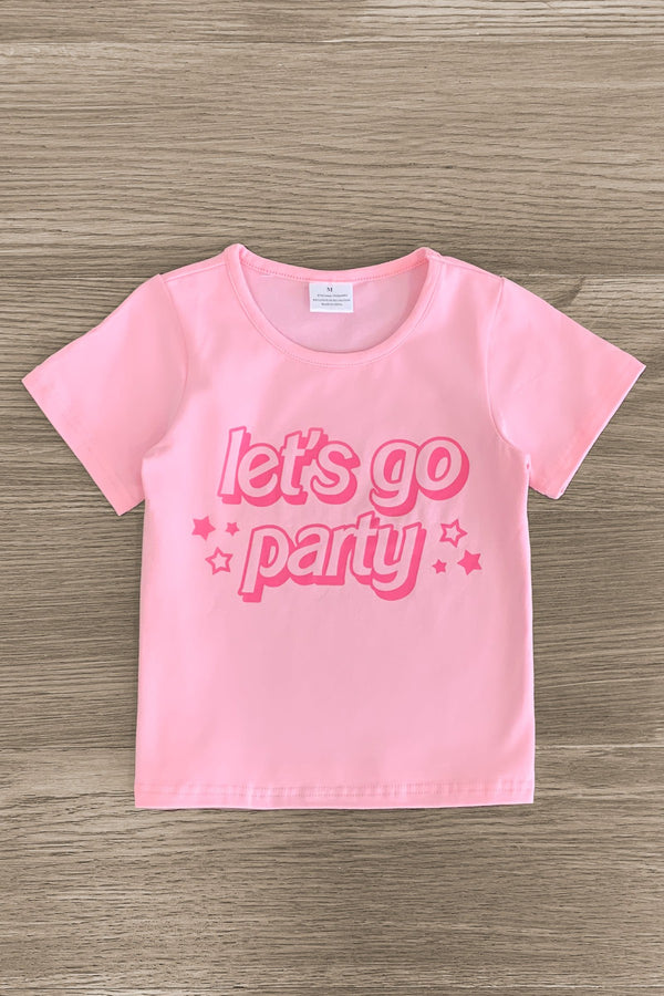 "Let's Go Party" Pink Sequin Skirt Set | Sparkle in Pink