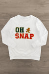 Mom & Kid - "Oh Snap" Chenille Patch Top | Sparkle in Pink